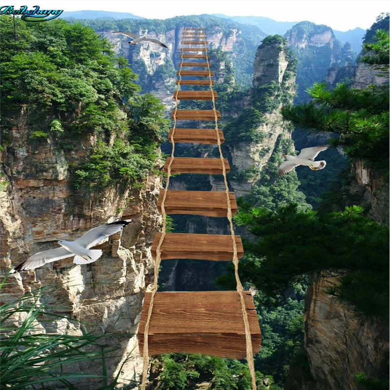 beibehang Large custom flooring mountain cliff walkway 3D stereo outdoor painting decoration
beibehang Large custom flooring mountain cliff walkway 3D stereo outdoor painting decoration
