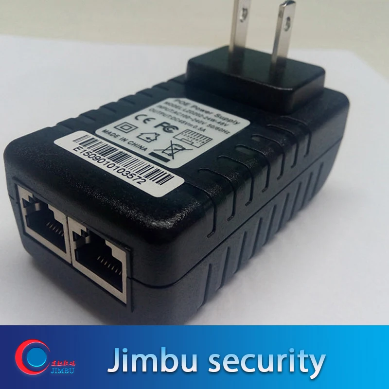 IP Camera POE power supply DC48 V 0.5A support 10M/100Mbps PoE Injector Power Adapter AC100-240V cctv security camera
IP Camera POE power supply DC48 V 0.5A support 10M/100Mbps PoE Injector Power Adapter AC100-240V cctv security camera