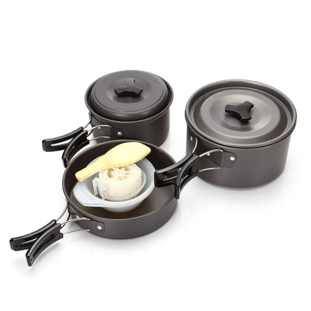 Camping Cookware Set Portable Cooking Tableware Picnic Set Outdoor Hiking Pot Pans Bowls for Camping
Camping Cookware Set Portable Cooking Tableware Picnic Set Outdoor Hiking Pot Pans Bowls for Camping