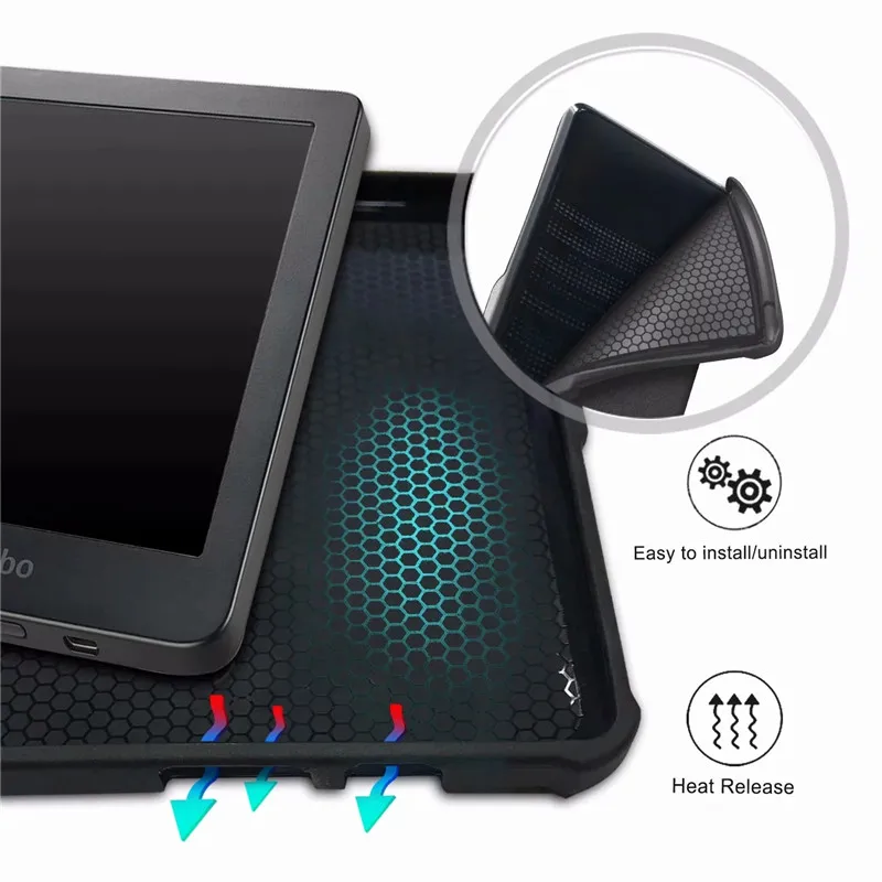 Чехол для Kobo Clara HD из искусственной кожи умный чехол мягкого ТПУ силикона