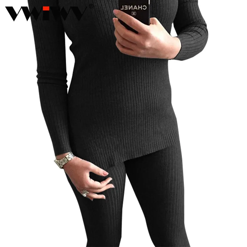 2018 Autumn Winter Women two pieces Stripe Open Fork Rompers Knitting Dark Grey S-L Bodysuits Full Sleeve Long Skinny Jumpsuits
2018 Autumn Winter Women two pieces Stripe Open Fork Rompers Knitting Dark Grey S-L Bodysuits Full Sleeve Long Skinny Jumpsuits