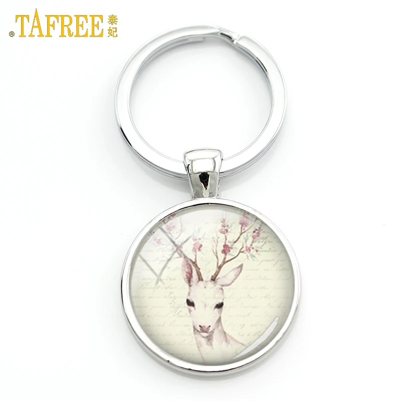 TAFREE Flower Deer Keychain Hot Sale Fashion Metal Silver Color Key Chain Keyring For Men Women Keyholder Christmas Jewelry CM71
TAFREE Flower Deer Keychain Hot Sale Fashion Metal Silver Color Key Chain Keyring For Men Women Keyholder Christmas Jewelry CM71