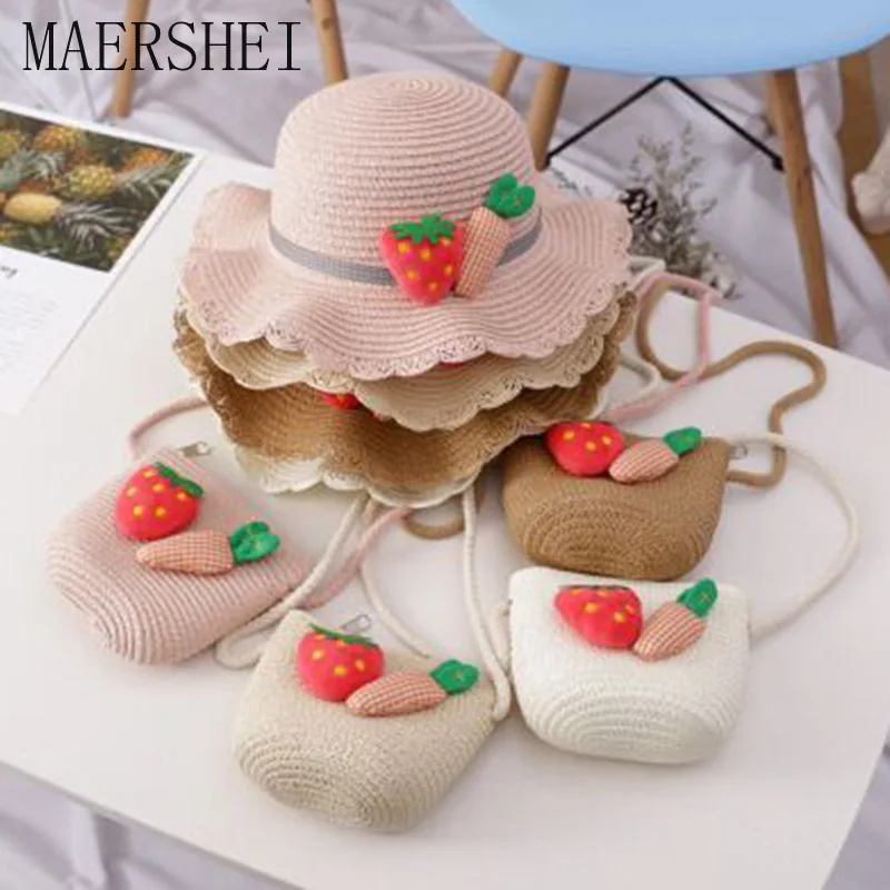 MAERSHEI Children's Girls Summer Straw Sun Hat Kids Beach Hat Baby Hat Bag 2 Piece Set Cute Child Sunshade Cap visor hats
MAERSHEI Children's Girls Summer Straw Sun Hat Kids Beach Hat Baby Hat Bag 2 Piece Set Cute Child Sunshade Cap visor hats