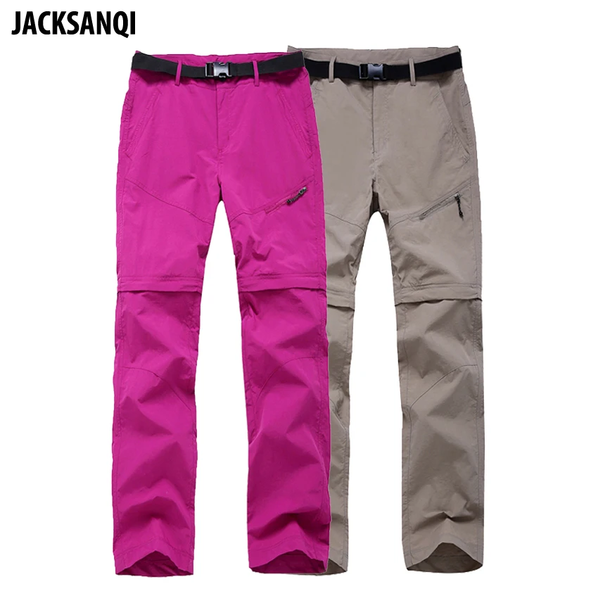 JACKSANQI Women Quick Dry Removable Pants Spring Summer Hiking Pants Brand Sport Outdoor Trouser Fishing Trekking Shorts RA067
JACKSANQI Women Quick Dry Removable Pants Spring Summer Hiking Pants Brand Sport Outdoor Trouser Fishing Trekking Shorts RA067