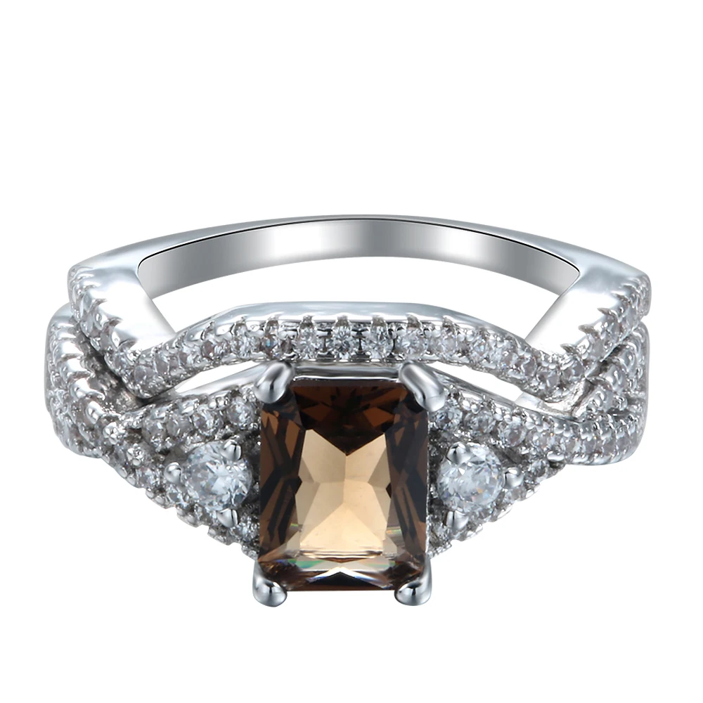 New Fashion Jewelry Rings Women Creative Luxury Champagne Silver Color Wedding Ring 2 piece Ring Set With Small Zircon Crystal
New Fashion Jewelry Rings Women Creative Luxury Champagne Silver Color Wedding Ring 2 piece Ring Set With Small Zircon Crystal