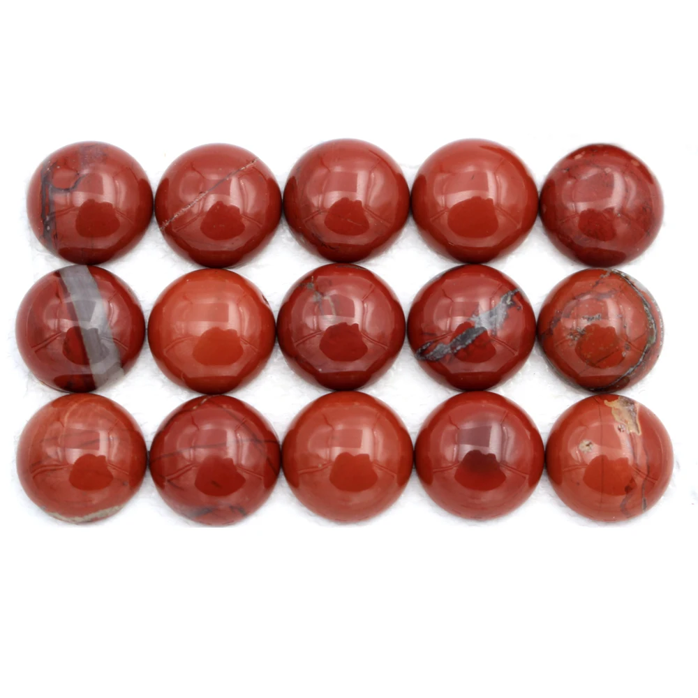 

Red stone Dome Round CABs Cabochon Flat Backed Semi-precious stone cabochons 10mm 12mm 14mm 16mm 18mm