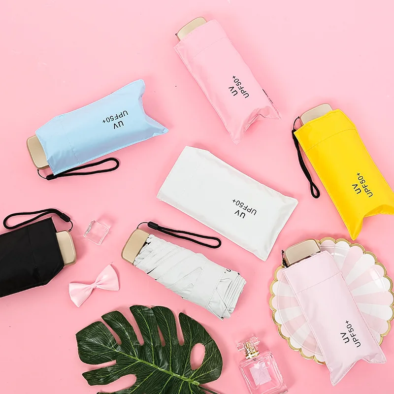 YADA Ultralight Mini Five Folding Umbrella Rain Sun Women uv Cute Charm Umbrella For Womens Windproof Flat Pocket Umbrella YS404
YADA Ultralight Mini Five Folding Umbrella Rain Sun Women uv Cute Charm Umbrella For Womens Windproof Flat Pocket Umbrella YS404