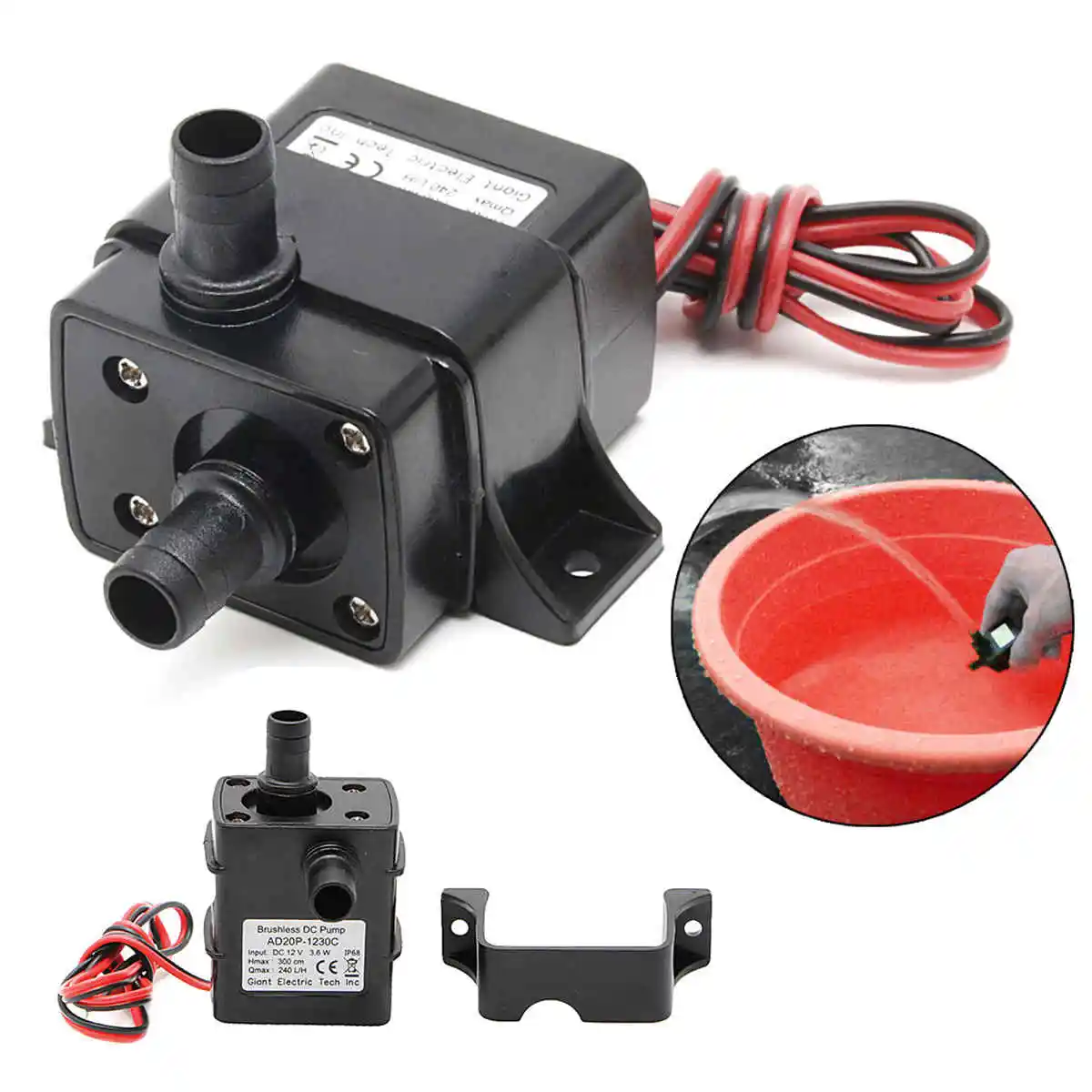 High Quality Mayitr Mini Brushless Motor Submersible Water Pump ABS Black DC12V 300cm 240L/H New
High Quality Mayitr Mini Brushless Motor Submersible Water Pump ABS Black DC12V 300cm 240L/H New