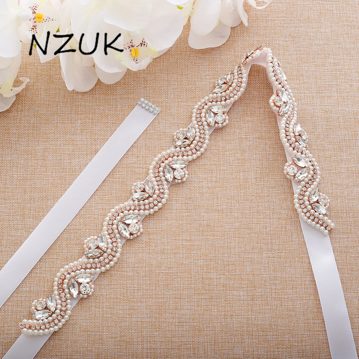 Flower Bridal Belt Rhinestones Wedding Belt Rose Gold Pearls Crystal Jeweled Bridal Sash For Wedding Prom Gown ZZY120RG
Flower Bridal Belt Rhinestones Wedding Belt Rose Gold Pearls Crystal Jeweled Bridal Sash For Wedding Prom Gown ZZY120RG