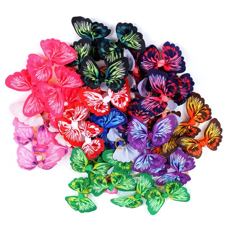 100PC/Lot Butterfly Pet Dog Hair Bows Rubber Bands Ribbon Dogs Accessories Dog Grooming Supplies
100PC/Lot Butterfly Pet Dog Hair Bows Rubber Bands Ribbon Dogs Accessories Dog Grooming Supplies