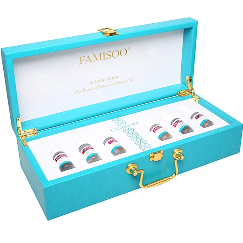 FAMISOO 6 Colors Eyebrow Microblading Pigment Permanent Makeup Eyebrow Permanent Lipstick Tattoo Ink Set Beauty Pigmento Tool
FAMISOO 6 Colors Eyebrow Microblading Pigment Permanent Makeup Eyebrow Permanent Lipstick Tattoo Ink Set Beauty Pigmento Tool