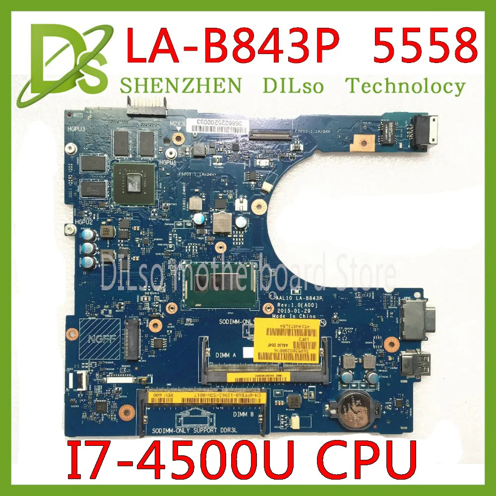 KEFU LA-B843P CN-0FRV68 For DELL CN-0FRV68 P51F 5458 5558 5758 Laptop Motherboard I7-4500U GT920M/GT820M LA-B843P work 100%
KEFU LA-B843P CN-0FRV68 For DELL CN-0FRV68 P51F 5458 5558 5758 Laptop Motherboard I7-4500U GT920M/GT820M LA-B843P work 100%