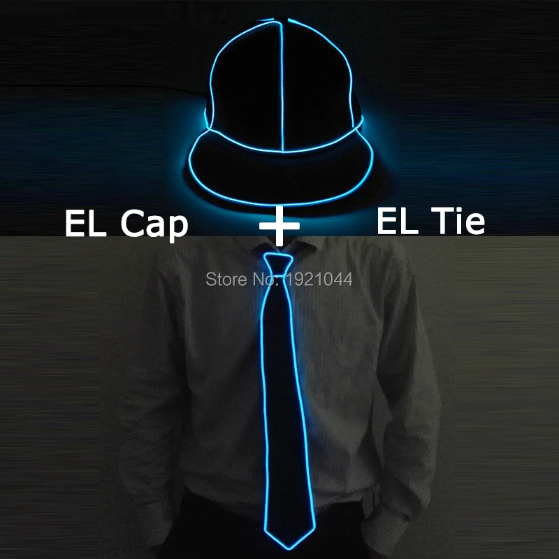 LED Glow Hip Hop Cap EL Wire Light up Neon Party LED Tie 10 Lighting Color Select EL Glowing Product Set for Dance Party Decor
LED Glow Hip Hop Cap EL Wire Light up Neon Party LED Tie 10 Lighting Color Select EL Glowing Product Set for Dance Party Decor