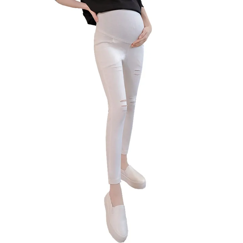 Skinny Hole Maternity Pants For Pregnant Women Leggings Pregnancy Nursing Prop Belly Pencil Pants Trousers Gravidas Clothes
Skinny Hole Maternity Pants For Pregnant Women Leggings Pregnancy Nursing Prop Belly Pencil Pants Trousers Gravidas Clothes