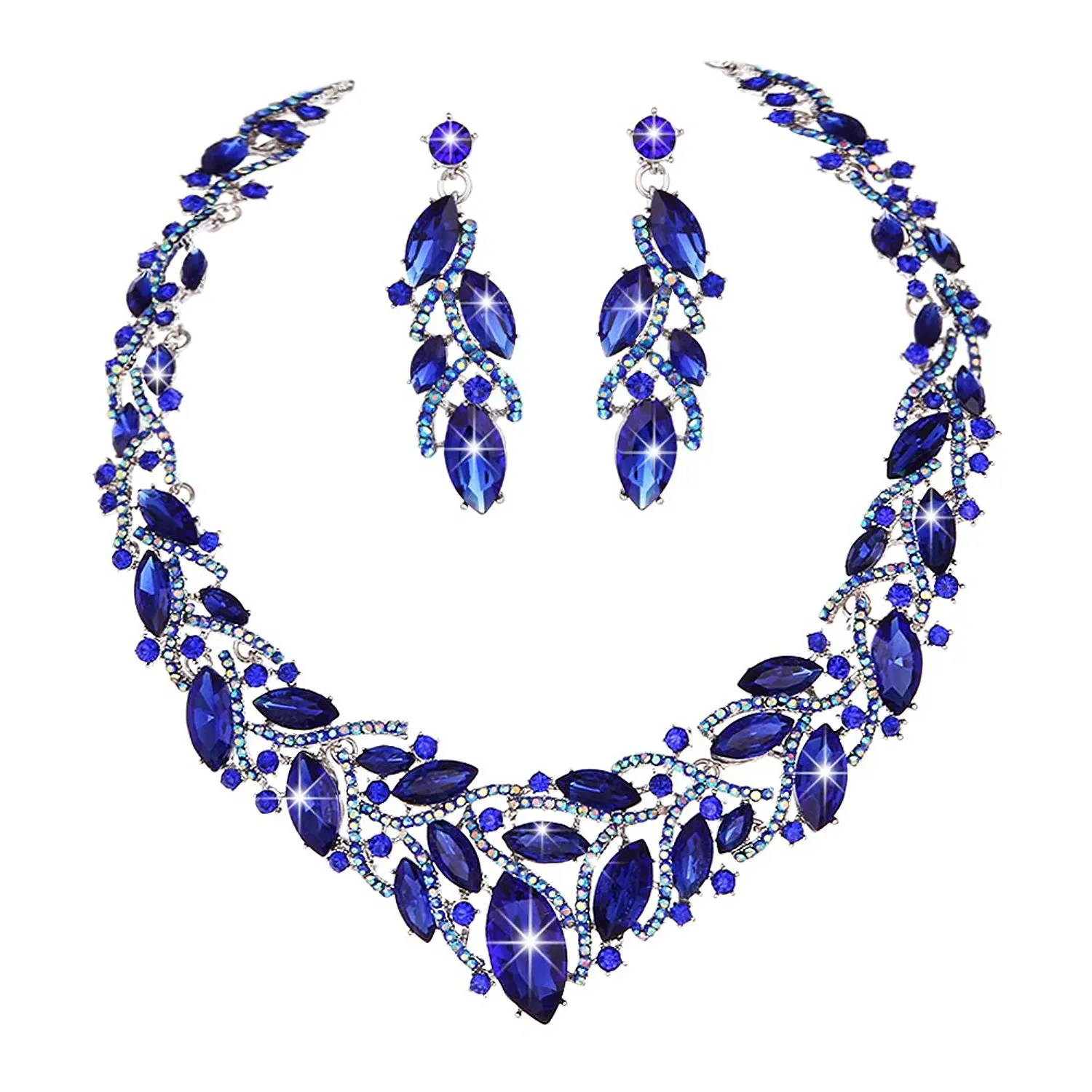 Кластер кристалл ожерелье маркизы вечерние лоза горный хрусталь Свадебные
