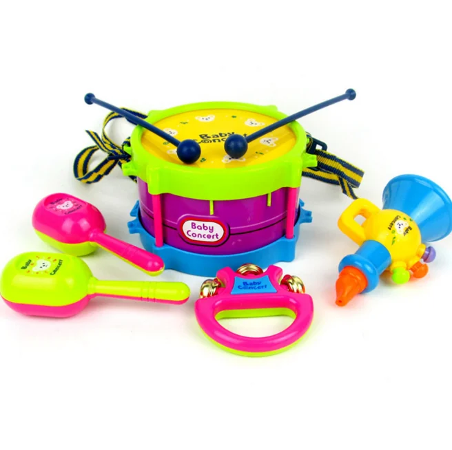 5Pcs/set Funny New Baby Roll Drum Musical Instruments Band Kit Children Toys Gift
5Pcs/set Funny New Baby Roll Drum Musical Instruments Band Kit Children Toys Gift