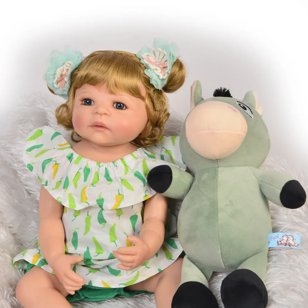 55cm Full Silicone Vinyl Body Reborn Baby Doll Toy Bonecas Newborn Princess Babies Bebe Bathe lol doll Toy Birthday Gift Present
55cm Full Silicone Vinyl Body Reborn Baby Doll Toy Bonecas Newborn Princess Babies Bebe Bathe lol doll Toy Birthday Gift Present