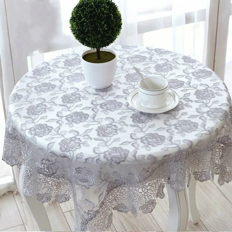 Modern Rose Flower Embroidery Lace Coffee Table Cloth Round Tablecloth Garden Mantel Tapete Christmas Wedding Party Decoration
Modern Rose Flower Embroidery Lace Coffee Table Cloth Round Tablecloth Garden Mantel Tapete Christmas Wedding Party Decoration