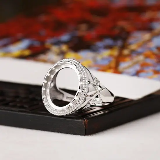Женское серебряное обручальное кольцо с полукреплением для женщин 12x14