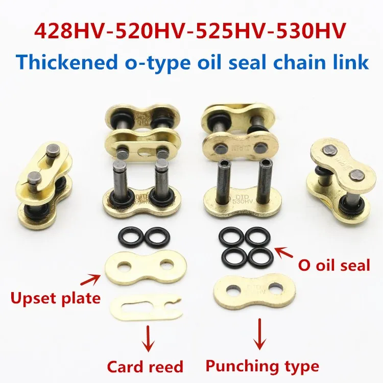 

Motorcycle Chain Buckle Ring Link 428 520 525 530 Heavy Chain Connecting Connector Master Joint Link With O-Ring Chain Lock