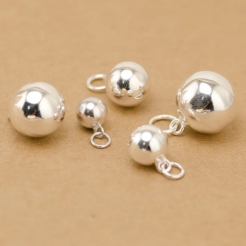 S925 Sterling Silver Beads Glossy Surface Pendant For Women Bracelet DIY Keychain Small Charms Chain Jewelry Making Accessories
S925 Sterling Silver Beads Glossy Surface Pendant For Women Bracelet DIY Keychain Small Charms Chain Jewelry Making Accessories