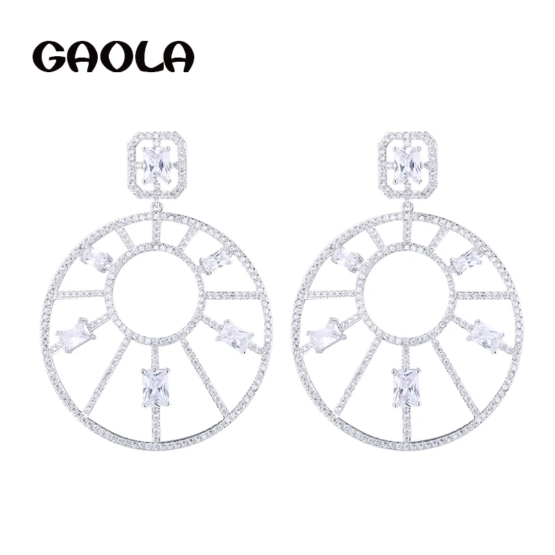 Серьги-подвески GAOLA GLE6474 с филигранным цветком и фианитом, с левербком, 2017
Серьги-подвески GAOLA GLE6474 с филигранным цветком и фианитом, с левербком, 2017