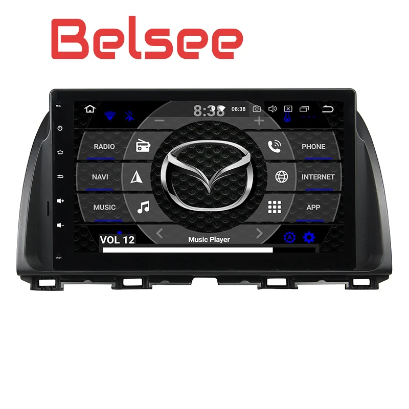 Belsee OEM Android 8 0 головное устройство стерео радио для Mazda CX 5 CX5 2013 2014 2015 10 1 дюймов 4 Гб