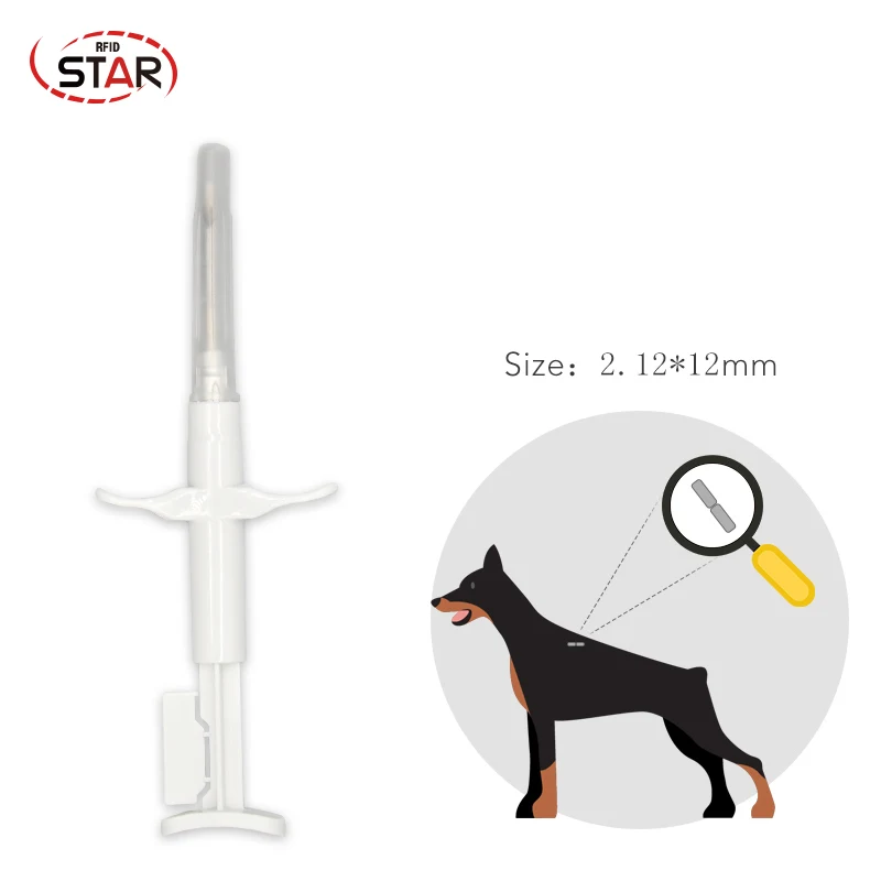 10pcs ISO FDX-B Pet Microchip MINI CHIP 134KHz Biology Glass + 10pcs 12mm Animal RFID syringe for Administration by Veterinarian
10pcs ISO FDX-B Pet Microchip MINI CHIP 134KHz Biology Glass + 10pcs 12mm Animal RFID syringe for Administration by Veterinarian