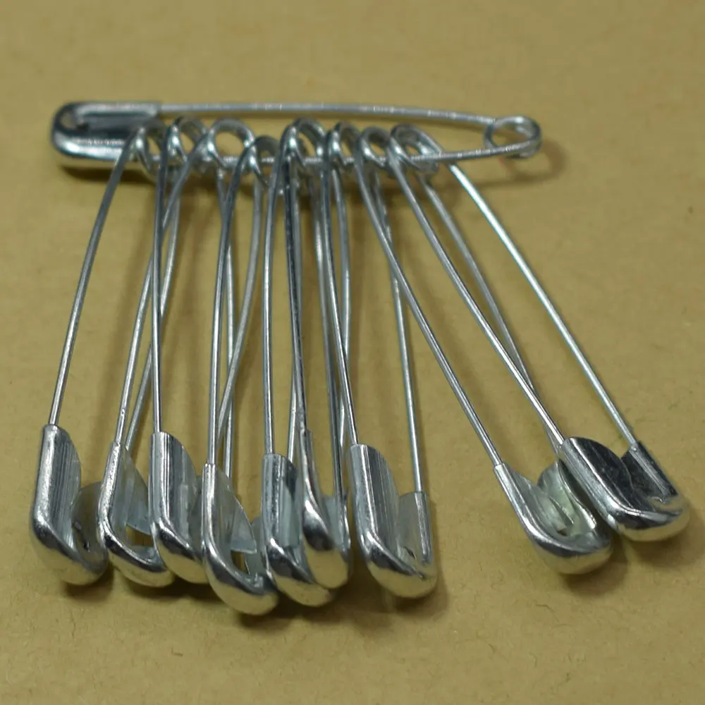 100PCS Silver Tone Metal Safety Pins Brooch Badge Jewelry Safety Pins Findings Sewing Craft Accessories
100PCS Silver Tone Metal Safety Pins Brooch Badge Jewelry Safety Pins Findings Sewing Craft Accessories