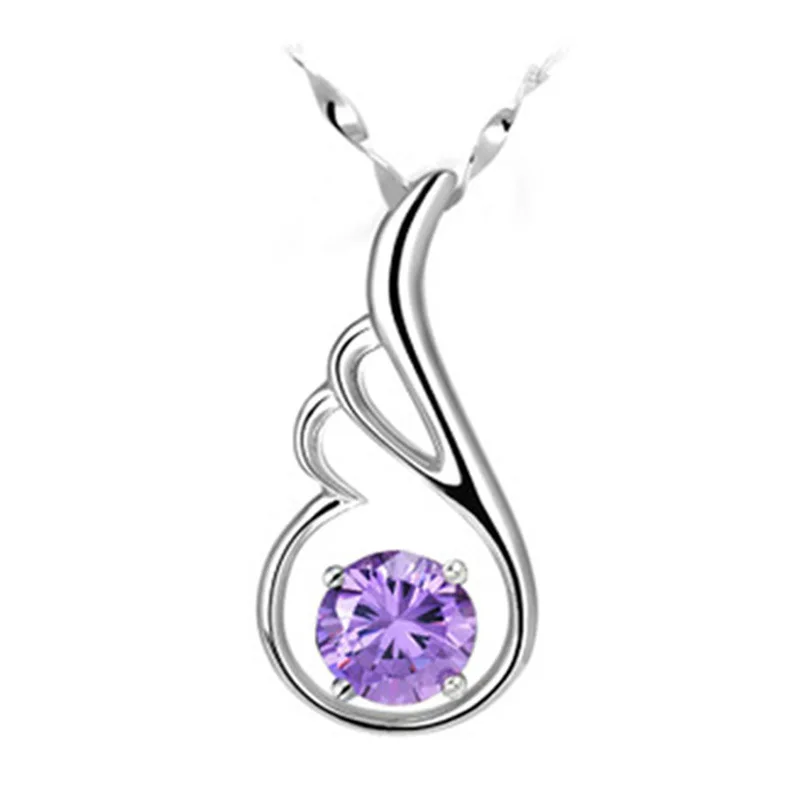 100% 925 sterling silver hot sell fashion angel wings shiny crystal pendant necklaces for women jewelry birthday gift wholesale
100% 925 sterling silver hot sell fashion angel wings shiny crystal pendant necklaces for women jewelry birthday gift wholesale