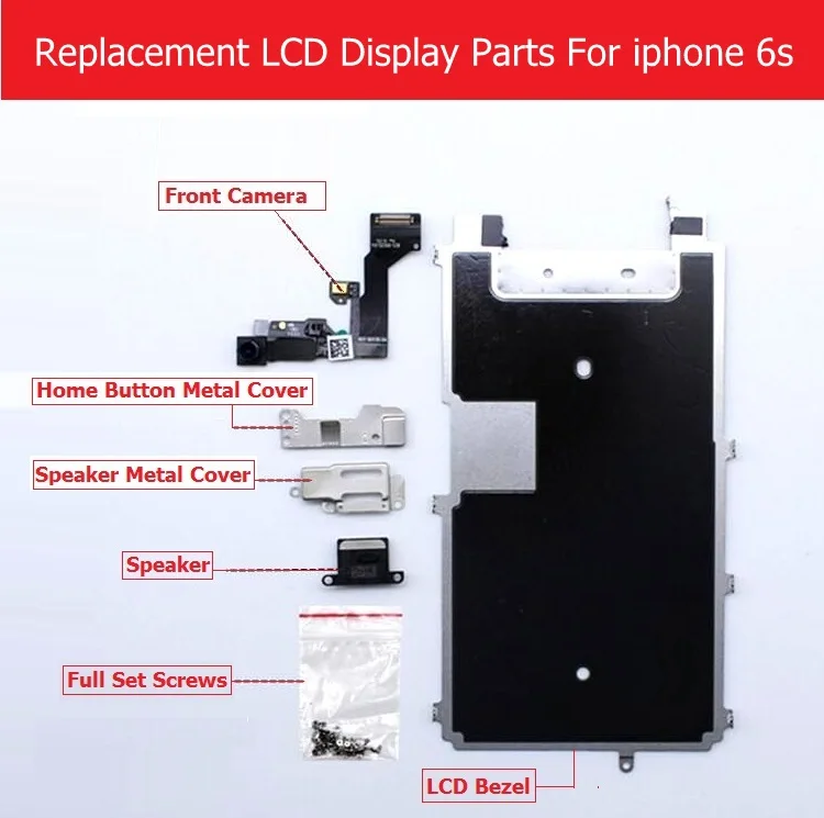Запасные части для ЖК-панели для iPhone 6s 6s plus ЖК-дисплей металлический ободок/Фронтальная камера/динамик/домашняя кнопка гибкий кабель/винт
Запасные части для ЖК-панели для iPhone 6s 6s plus ЖК-дисплей металлический ободок/Фронтальная камера/динамик/домашняя кнопка гибкий кабель/винт