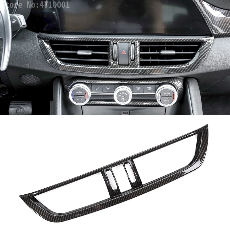 Carbon Fiber For Alfa Romeo Giulia 2017 2018 ABS Chrome Interior Center Central Console Air Conditioning Vent Frame Trim
Carbon Fiber For Alfa Romeo Giulia 2017 2018 ABS Chrome Interior Center Central Console Air Conditioning Vent Frame Trim