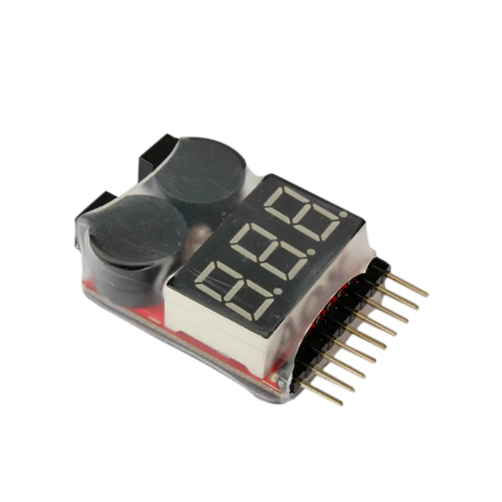 1-8S светодиодный Lipo индикатор напряжения проверка тестер низкого звуковой сигнал