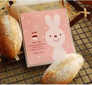 100pcs/lot Pink Rabbit Cookie Packaging Bag Plastic Self Adhesive Bakery Cookie Bags Wedding gift candy bag 10*10cm
100pcs/lot Pink Rabbit Cookie Packaging Bag Plastic Self Adhesive Bakery Cookie Bags Wedding gift candy bag 10*10cm