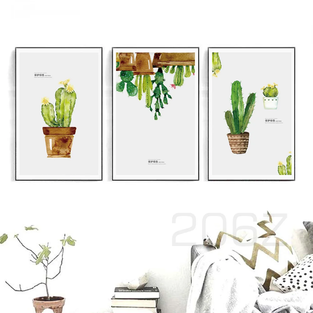 Watercolor Cactus Green Plants Nordic Posters And Prints Wall Art Canvas Painting Wall Pictures For Living Room Decor No Framed
Watercolor Cactus Green Plants Nordic Posters And Prints Wall Art Canvas Painting Wall Pictures For Living Room Decor No Framed