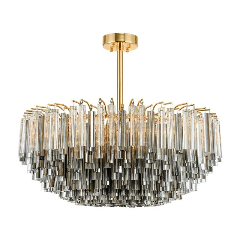 New fashion crystal glass chandelier simple European post-modern suspension lamp creative living room showroom lighting lamp
New fashion crystal glass chandelier simple European post-modern suspension lamp creative living room showroom lighting lamp