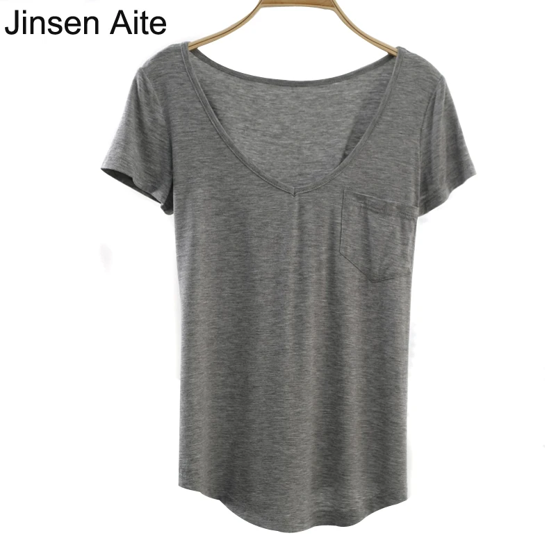Jinsen Aite Summer Fashion Plus Size S-4XL Women T-Shirt Modal Loose Comfortable Causal T-Shirts Short Sleeve O-Neck Tops JS360
Jinsen Aite Summer Fashion Plus Size S-4XL Women T-Shirt Modal Loose Comfortable Causal T-Shirts Short Sleeve O-Neck Tops JS360