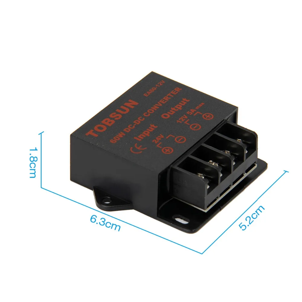 24V to 12V 5A 60W DC DC Converter Transformer Voltage Regulator Adapter Step Down Buck Module Power Supply for LED TV Car Solar
24V to 12V 5A 60W DC DC Converter Transformer Voltage Regulator Adapter Step Down Buck Module Power Supply for LED TV Car Solar