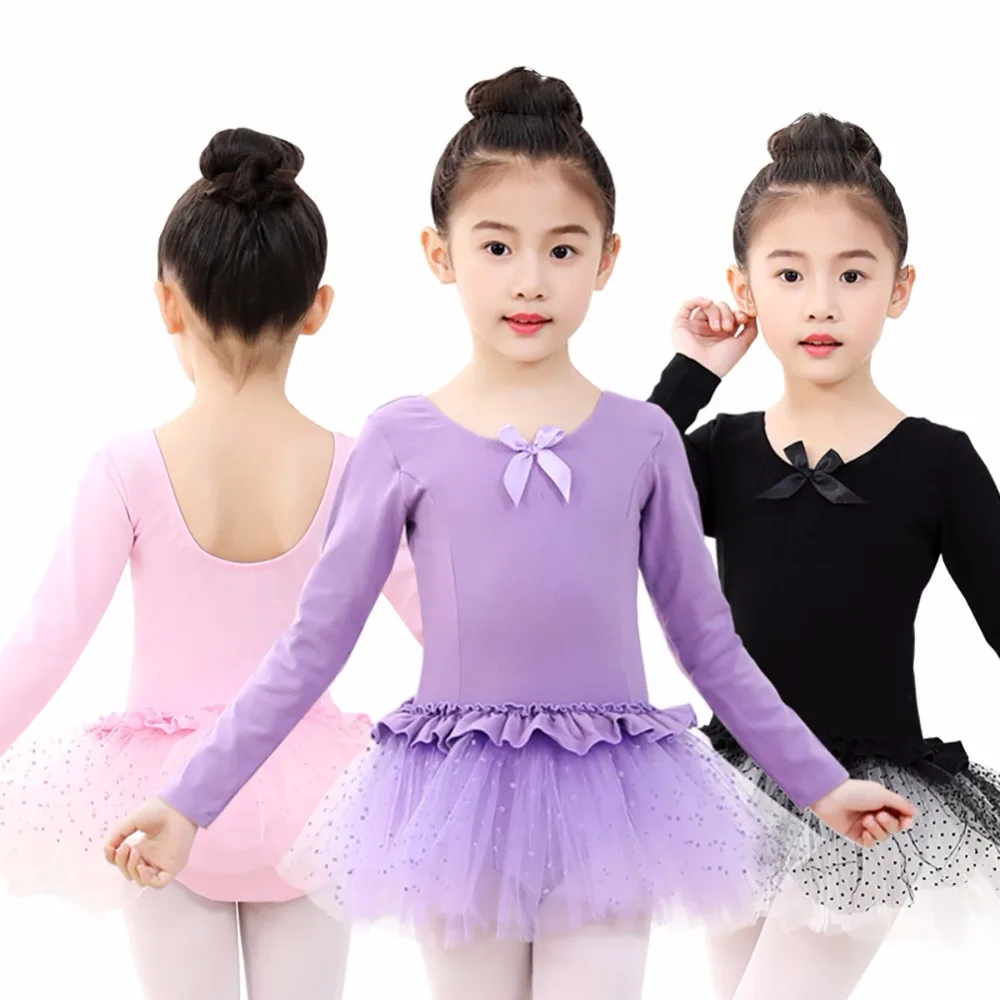 Girls Ballet Tutu Dress Kids Children Gymnastics Costumes National Style Long Sleeve Bow Tie Tulle Bottom Athletic Dance Wear
Girls Ballet Tutu Dress Kids Children Gymnastics Costumes National Style Long Sleeve Bow Tie Tulle Bottom Athletic Dance Wear