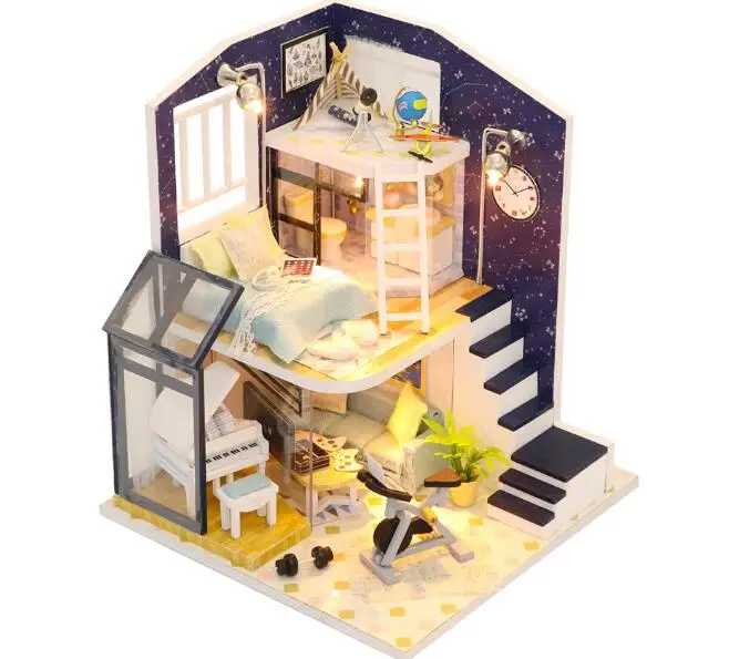 Doll House Wooden Furniture Diy Dollhouse Miniature Puzzle Assemble 3d Model Miniatura Dollhouse Toys For Children Birthday Gift
Doll House Wooden Furniture Diy Dollhouse Miniature Puzzle Assemble 3d Model Miniatura Dollhouse Toys For Children Birthday Gift