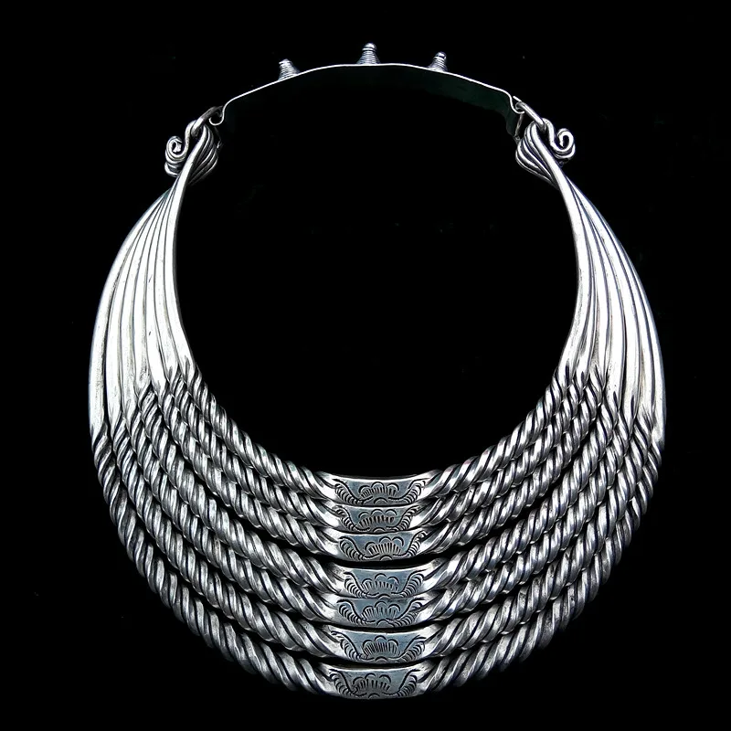 hot sell new - free shipping Handmade handicrafts silver seven row collar necklace Hairpins
hot sell new - free shipping Handmade handicrafts silver seven row collar necklace Hairpins