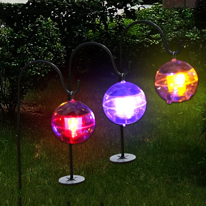 Waterproof LED Solar Energy Float Lights Lawn Hanging Lamp Path Street Yard Garden Outdoor Garland Motion Sensor Luminaria Decor | Лампы и