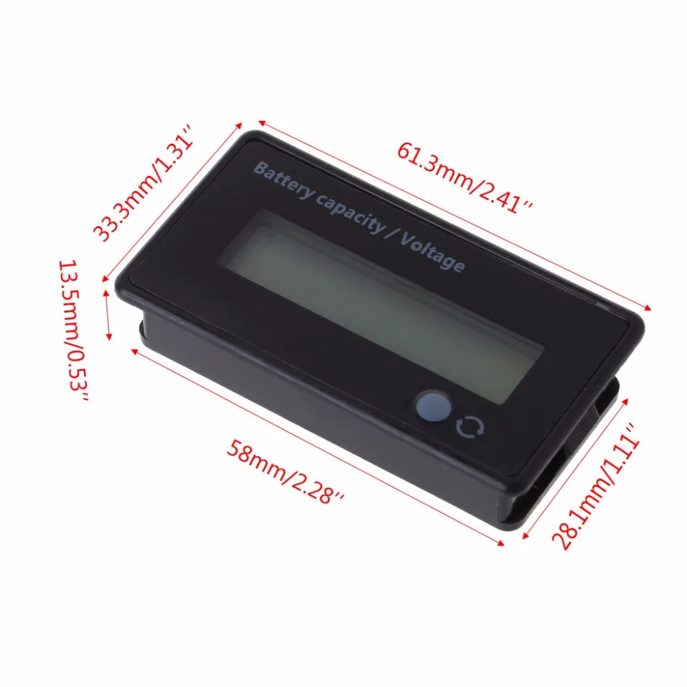12V-84V Lead-acid Battery Capacity Indicator Voltage Meter Voltmeter LCD Monitor Tester Tools
12V-84V Lead-acid Battery Capacity Indicator Voltage Meter Voltmeter LCD Monitor Tester Tools