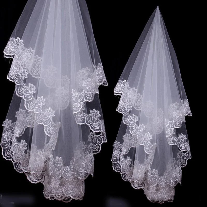 High Quality Bridal Veils Wedding Accesories Lace Veil Bridal Veils White Red One Layer velos de novia 1.5 Meters Long
High Quality Bridal Veils Wedding Accesories Lace Veil Bridal Veils White Red One Layer velos de novia 1.5 Meters Long
