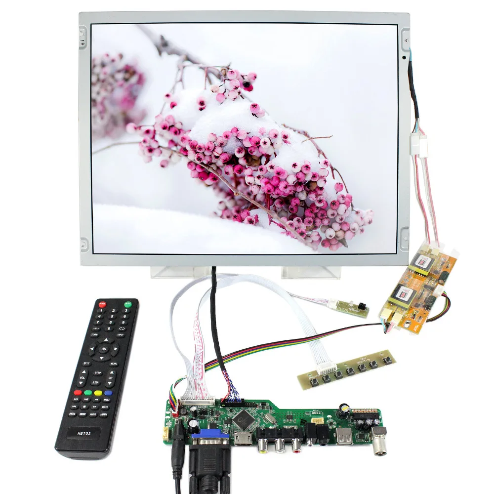 TV HD MI VGA CVBS USB Audio LCD Controller Board VST56 With 15" LQ150X1LW73 1024X768 IPS LCD Screen
TV HD MI VGA CVBS USB Audio LCD Controller Board VST56 With 15" LQ150X1LW73 1024X768 IPS LCD Screen
