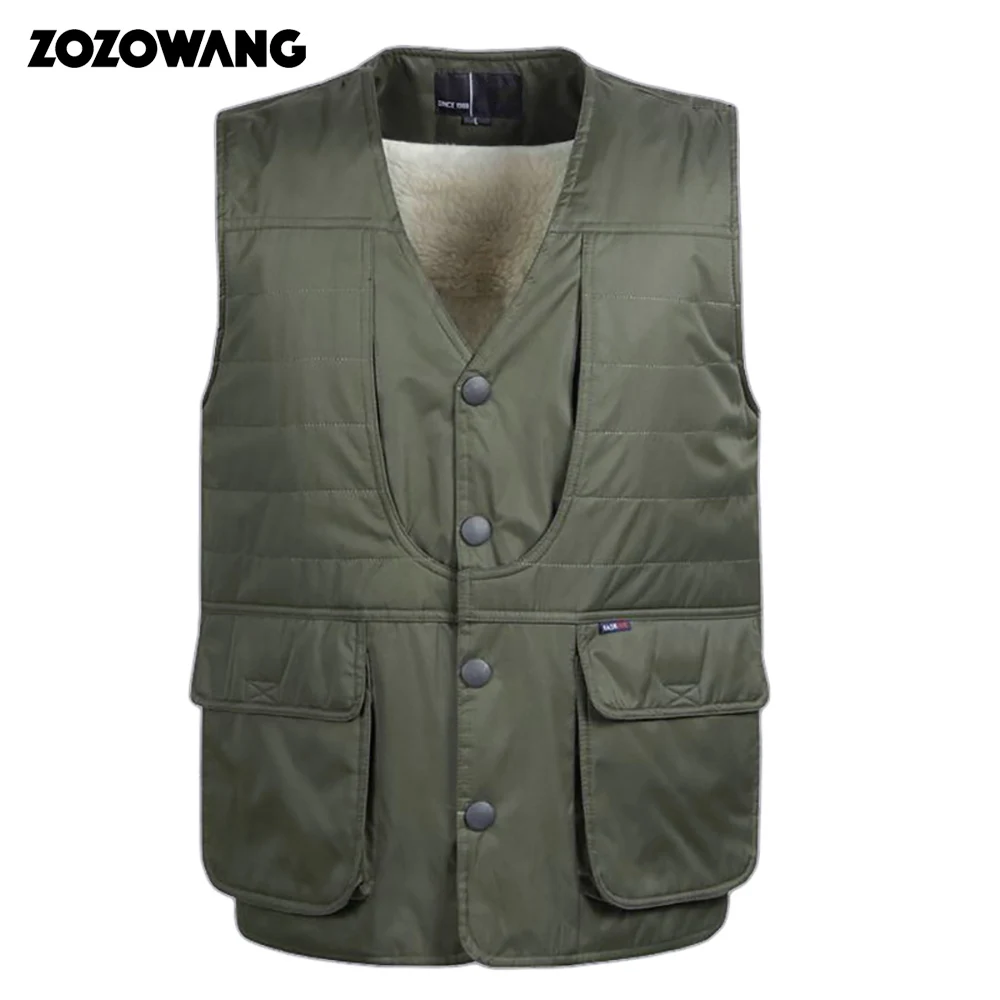 ZOZOWANG 2020 winter male vest berber fleece liner 4XL thermal thickening clip cotton vest casual wool waistcoat men Men coat
ZOZOWANG 2020 winter male vest berber fleece liner 4XL thermal thickening clip cotton vest casual wool waistcoat men Men coat