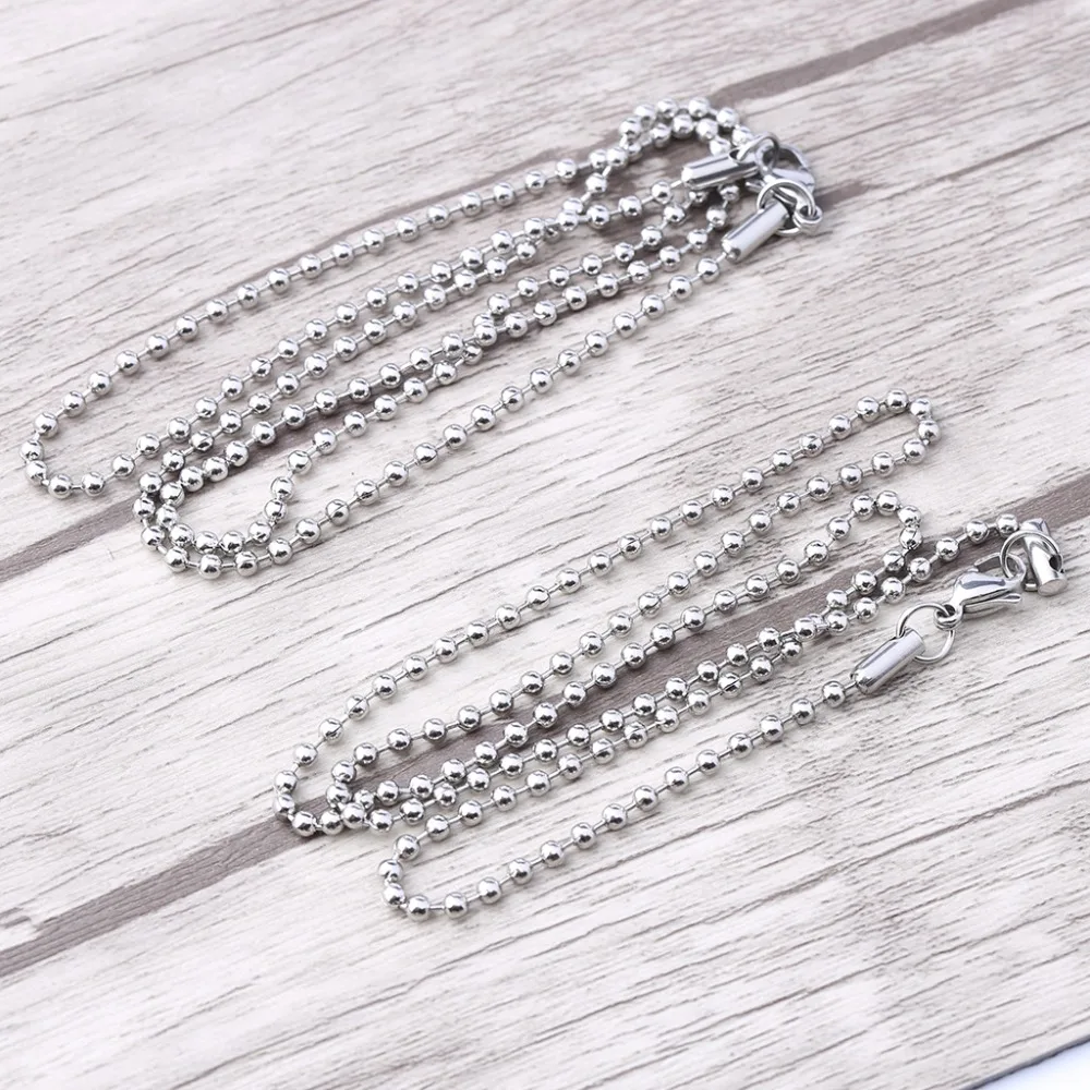 reidgaller 5pcs 50cm long 2.4mm stainless steel beaded ball chain with lobster clasp diy necklace bulk chains for jewelry making
reidgaller 5pcs 50cm long 2.4mm stainless steel beaded ball chain with lobster clasp diy necklace bulk chains for jewelry making