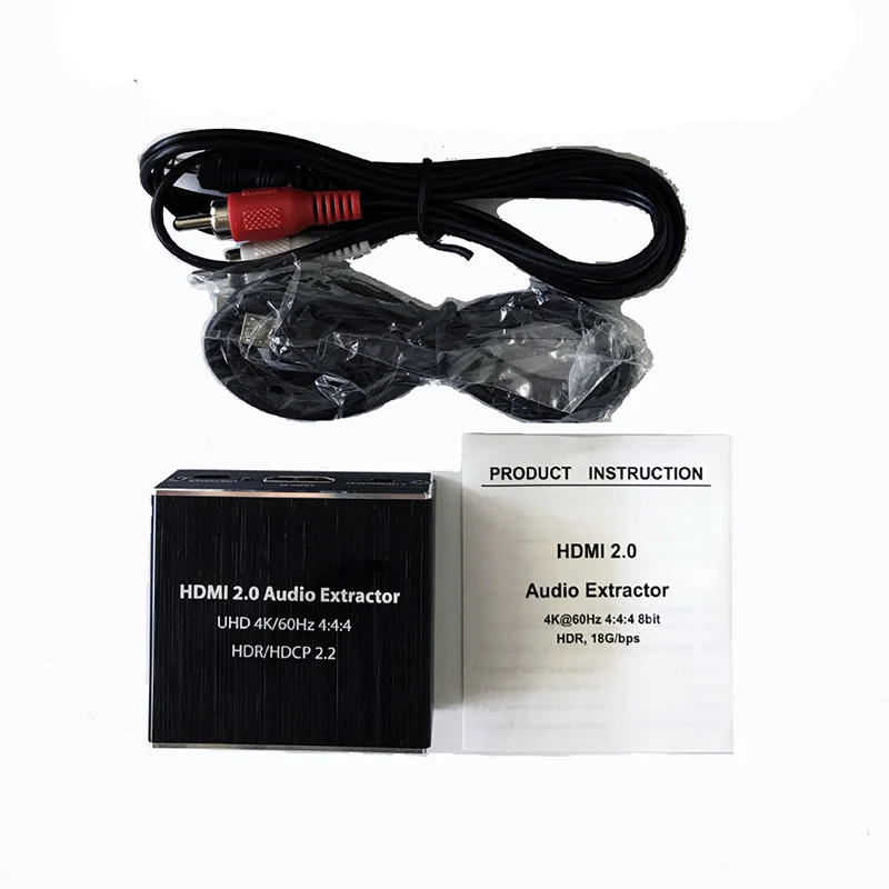 2019 Hdmi 2.0 HDMI audio extractor + Optical TOSLINK SPDIF + 3.5mm Stereo Audio Extractor Converter HDMI 2.0 Audio Splitter
2019 Hdmi 2.0 HDMI audio extractor + Optical TOSLINK SPDIF + 3.5mm Stereo Audio Extractor Converter HDMI 2.0 Audio Splitter