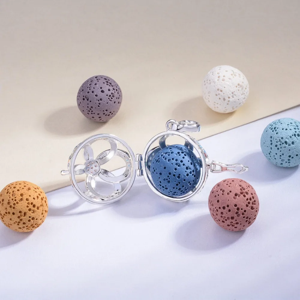 Eudora Pink CZ Flower Cage Aromatherapy Diffuser Necklace Locket Necklaces Lava Pendant with Lava Stone for Mother Jewelry K230
Eudora Pink CZ Flower Cage Aromatherapy Diffuser Necklace Locket Necklaces Lava Pendant with Lava Stone for Mother Jewelry K230