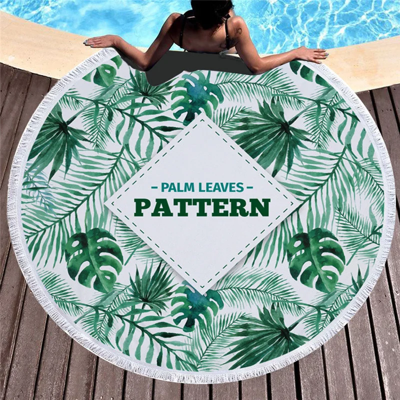 2019 New Arrival Fashion Leaf 450G Round Beach Towel With Tassels Microfiber 150cm Picnic Yoga Blanket Beach Cover Up
2019 New Arrival Fashion Leaf 450G Round Beach Towel With Tassels Microfiber 150cm Picnic Yoga Blanket Beach Cover Up